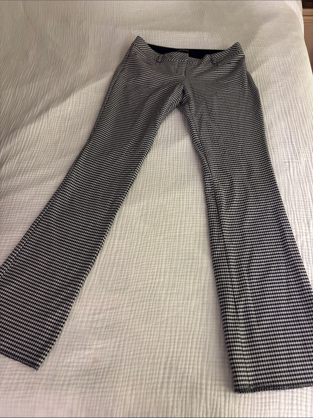 Express Black and White Houndstooth Pants